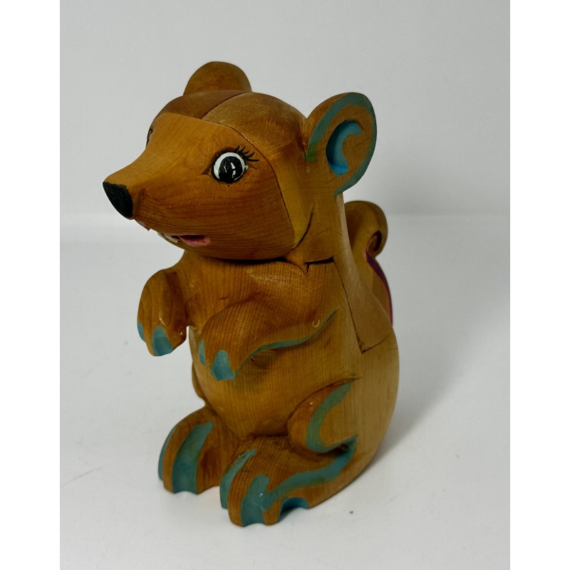 Mongolian Mouse wooden interlocking puzzle box