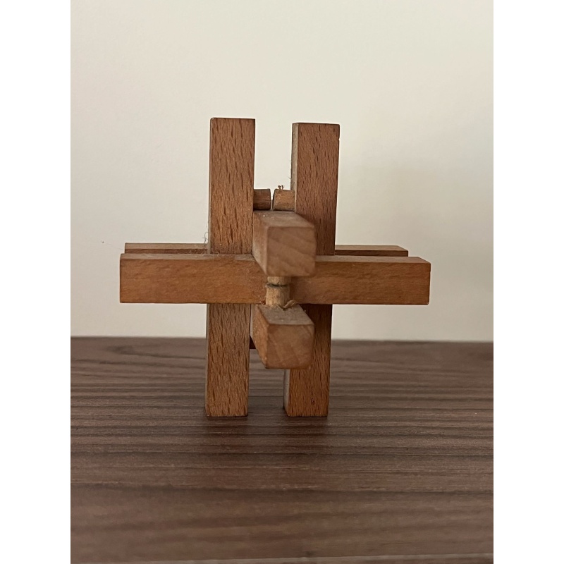 3 Vintage Burr puzzles