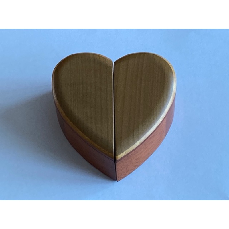 Karakuri Petit Heart Puzzle Box By Miyamoto