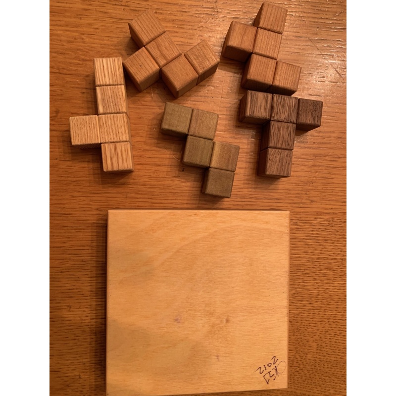 Five by Five (2012) Wooden Packing Puzzle by Joseph Turner (signed)