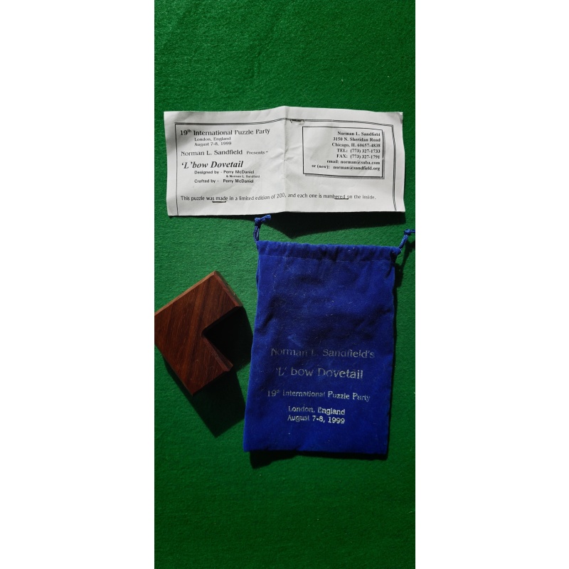 IPP 19 'L'bow Dovetail, Norman L Sandfield presents...
