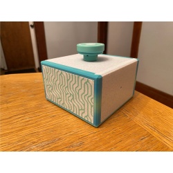 Coast-in Case - Sequential Discovery Puzzle Box - RETRO Aqua / Marble