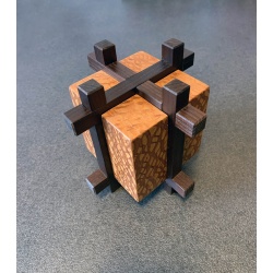 Caged Block Puzzle Box by Bill Sheckels