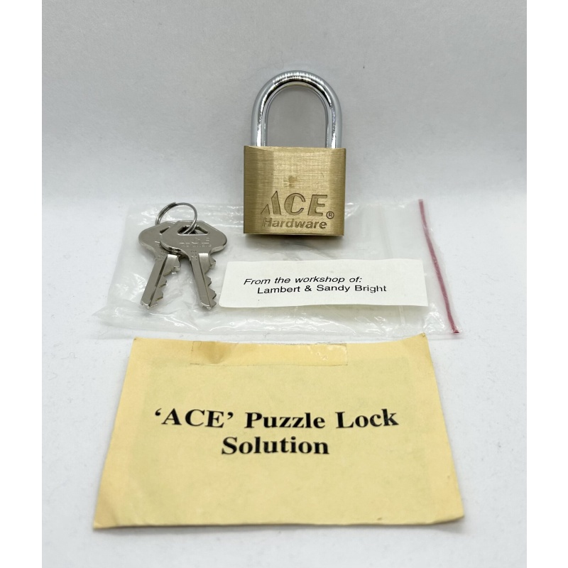 'ACE' Puzzle Lock - Lambert & Sandy Bright