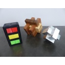 3 puzzles (aluminium, wood, 3d printed)