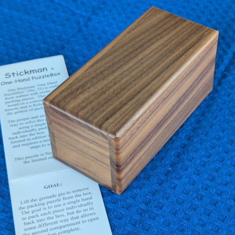 Stickman #35 One-Hand Puzzle Box by Robert Yarger