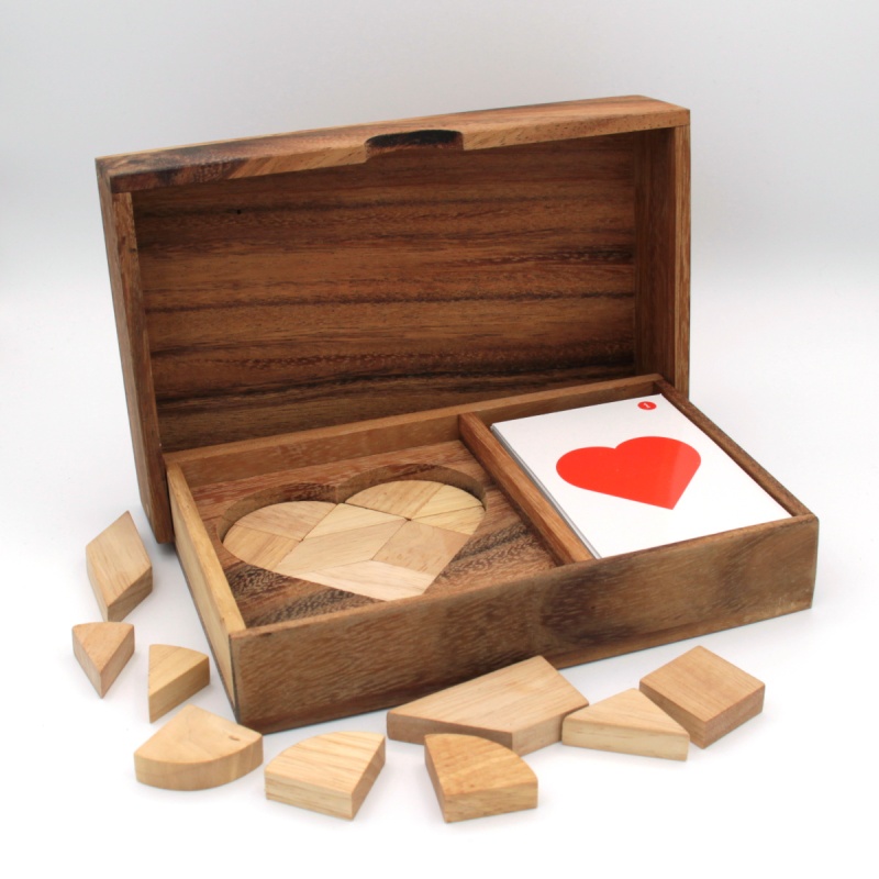 Double heart tangram