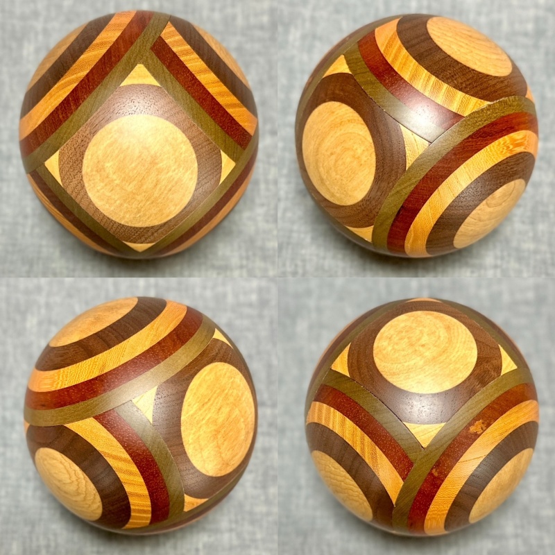 Sphere Ball Karakuri Secret Box by Tatsuo Miyamoto