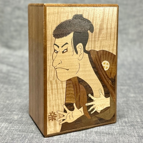 Sharaku Secret Box (Uchiyama’s Wood Inlay Art)