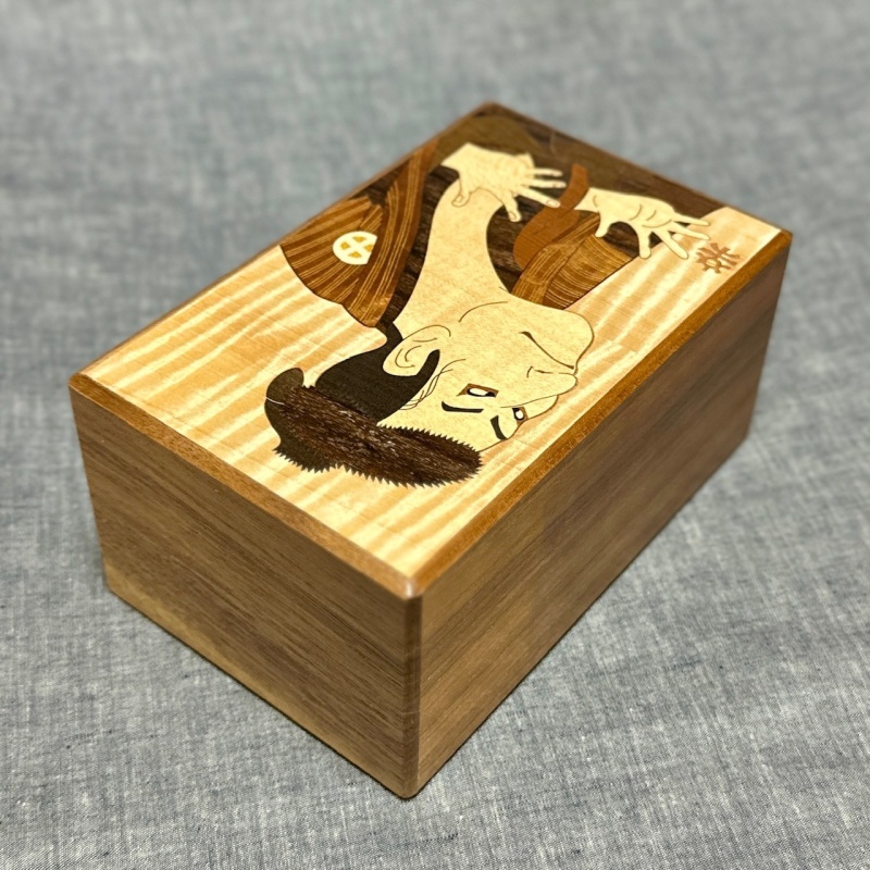 Sharaku Secret Box (Uchiyama’s Wood Inlay Art)