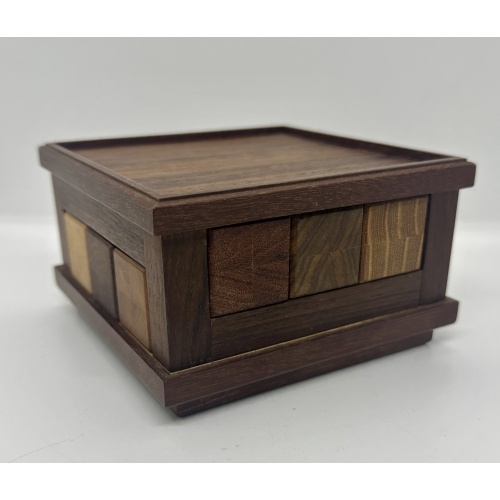 Juno’s framed Burr. A Trevor Wood original puzzle.