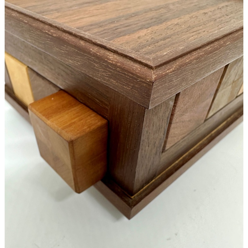 Juno’s framed Burr. A Trevor Wood original puzzle.