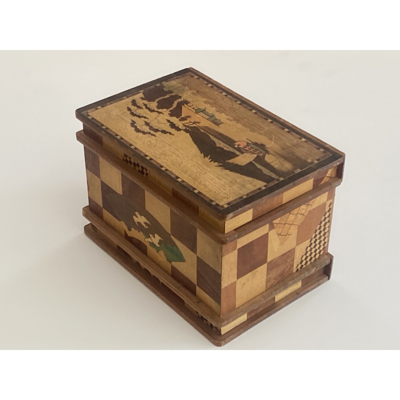 RARE Vintage LARGE Ruiji Japanese Puzzle Box - NO KEY