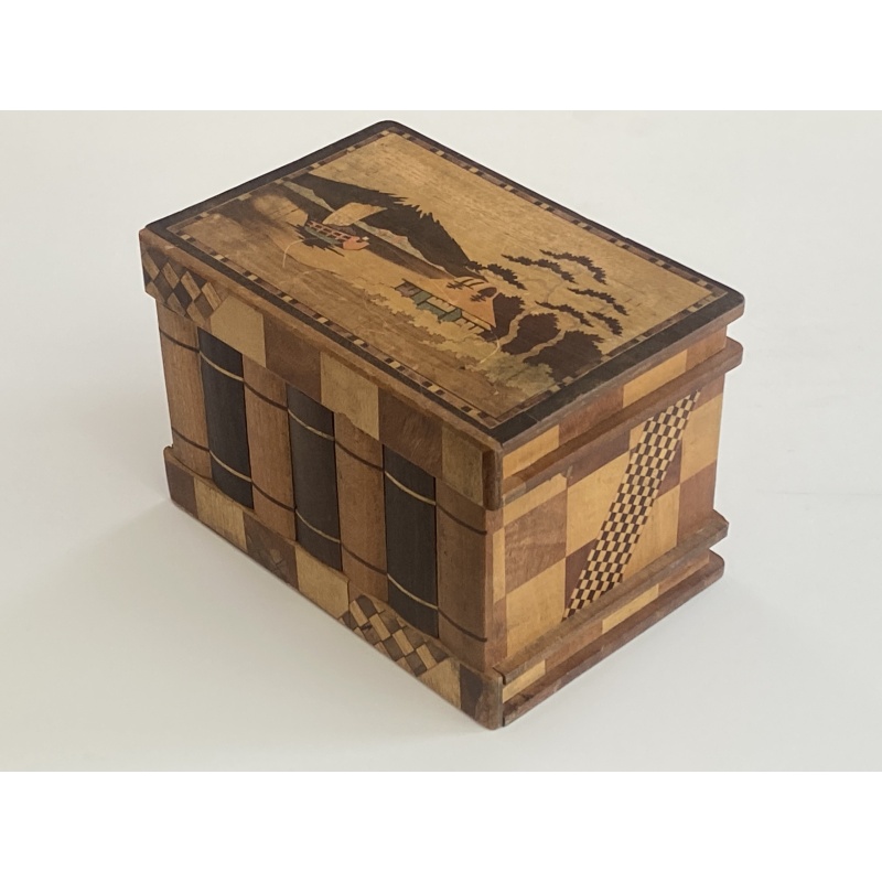 RARE Vintage LARGE Ruiji Japanese Puzzle Box - NO KEY